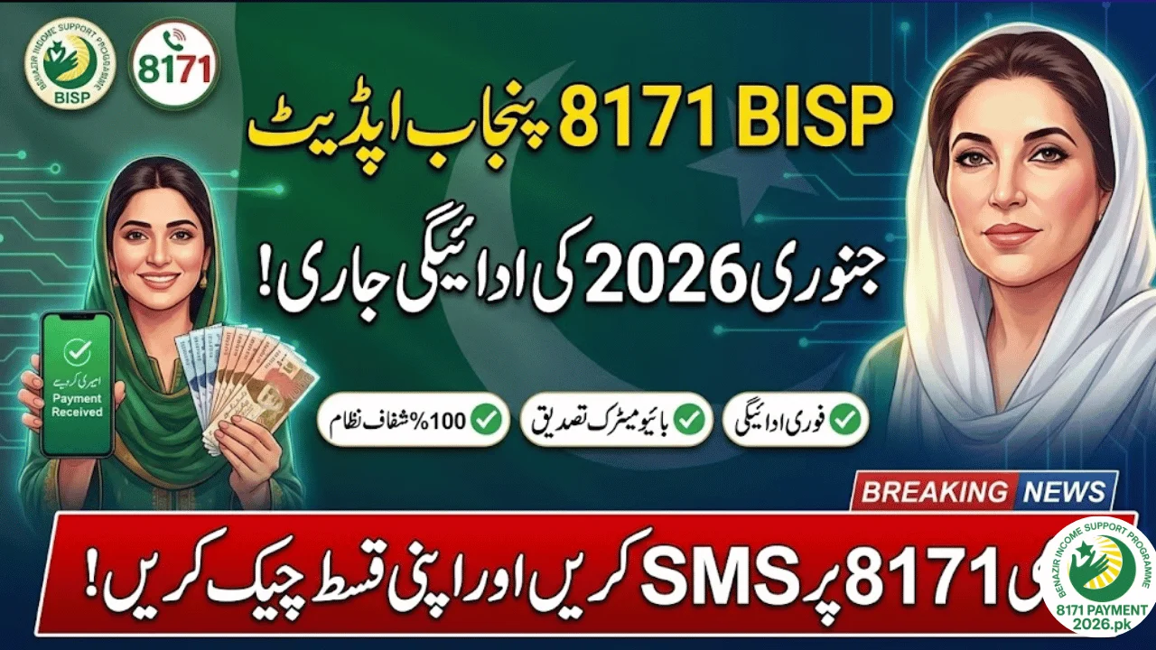 BISP 8171 Punjab January 2026 Update Women Payment Schedule & Complete Step-by-Step Guide